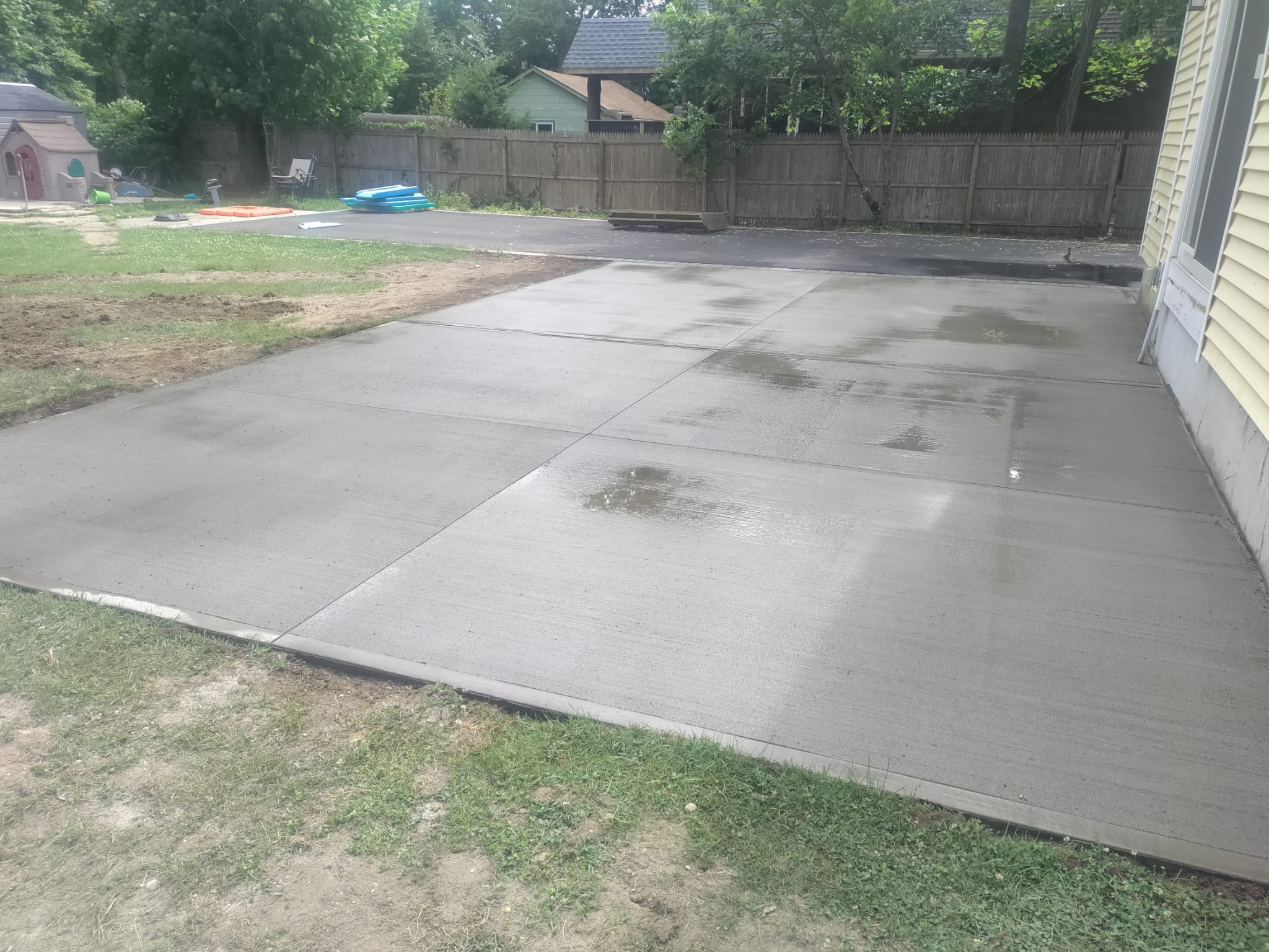 Backyard patio